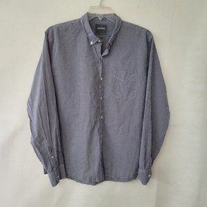 Bonobos Shirt Mens XXL 2XL Slim Fit Blue‎ Gingham Long Sleeve Button-Down Preppy